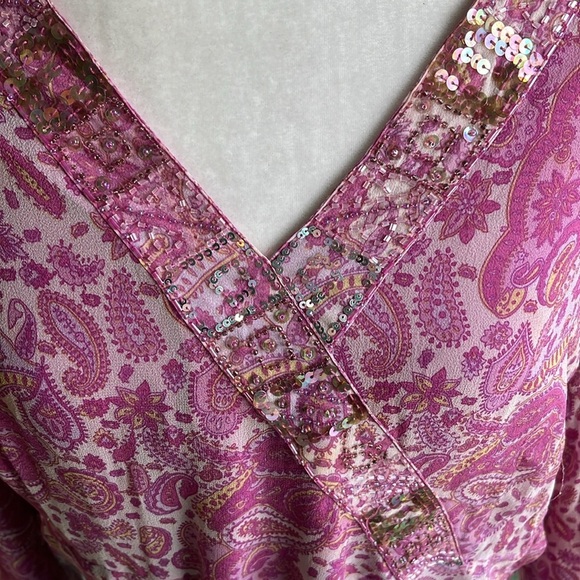 Silk paisley beaded tunic - Picture 8 of 14